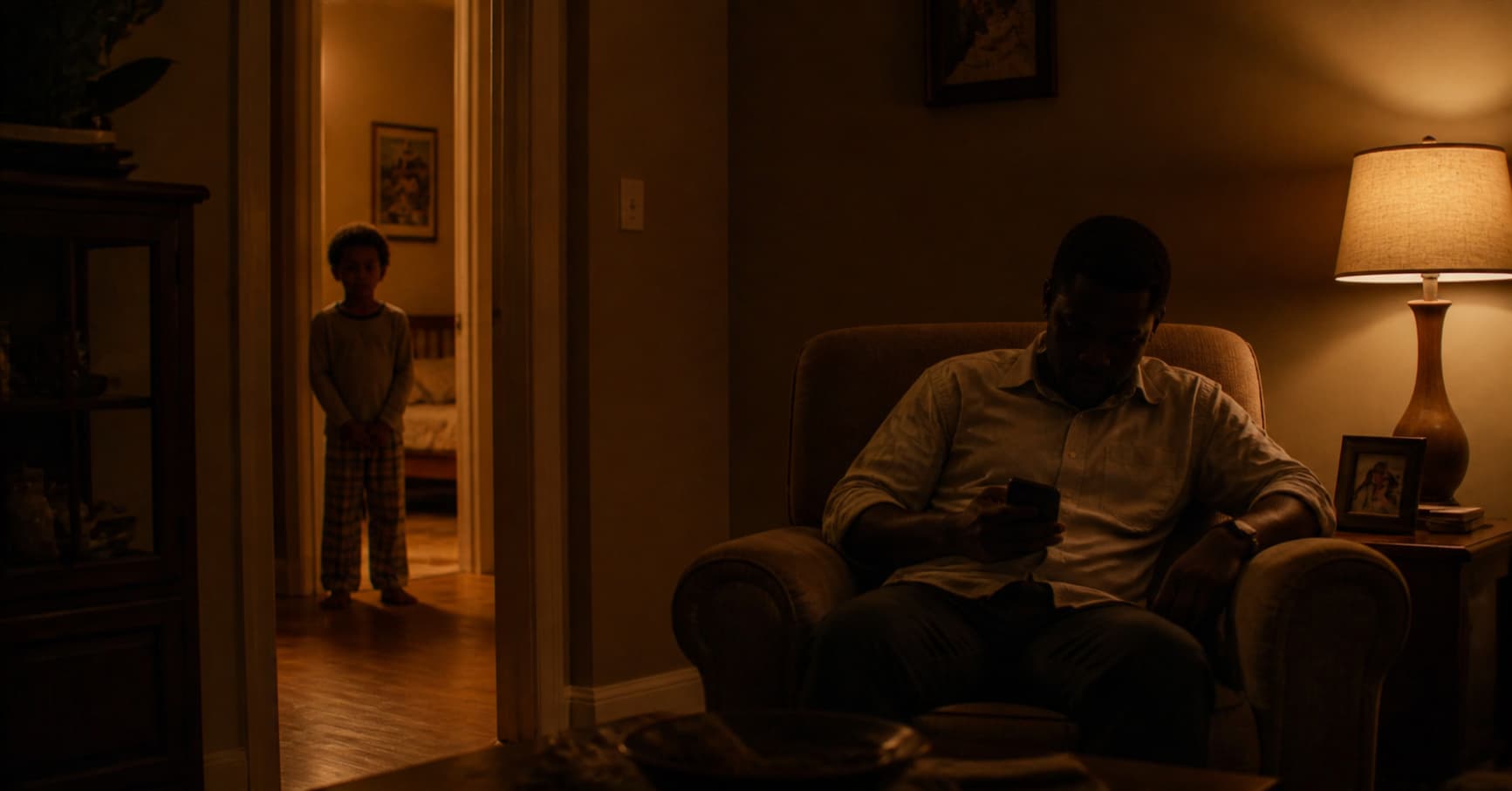 good fathers lose connection with their children father in doorway